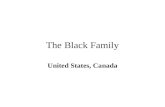 The Black Family United States, Canada. The Issue Black families have been in Canada for over three hundred years. However, the study of the Black family,