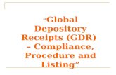 “ Global Depository Receipts (GDR) – Compliance, Procedure and Listing”