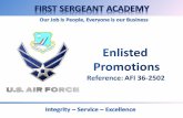 OVERVIEW Objective Promotion Authority Promotion Methods and Procedures Promotion Actions First Sergeant Responsibilities.
