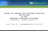 Www.goodmanco.com |  Income Tax Seminar for Visiting Scientists and Fellows at the National Institutes.