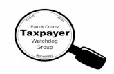 Patrick County Taxpayer Watchdog Group (PCTWG) Mission statement: To enable a greater public understanding of the costs of governing in Patrick County,