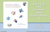 Editing for Grammar and Punctuation Module Fourteen Copyright © 2014 by The McGraw-Hill Companies, Inc. All rights reserved. McGraw-Hill/Irwin.