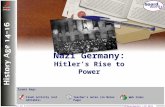 © Boardworks Ltd 2011 1 of 6 Icons key: Teacher’s notes (in Notes Page)Flash activity (not editable) Web links Nazi Germany: Hitler’s Rise to Power.