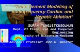 “Finite Element Modeling of Radiofrequency Cardiac and Hepatic Ablation” SUPAN TUNGJITKUSOLMUN “Finite Element Modeling of Radiofrequency Cardiac and.