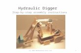 Hydraulic Digger Step-by-step assembly instructions (c) 2013 Mechanical Kits Ltd.1.
