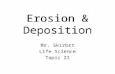 Erosion & Deposition Mr. Skirbst Life Science Topic 21.