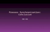 Process Synchronization: Conclusion COS 431. Event Counters Alternative producer/consumer solution No need for mutex semaphore Example events: Adding/removing.