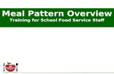 Meal Pattern Overview Training for School Food Service Staff.