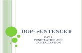 D GP - SENTENCE 9 DAY 1 PUNCTUATION AND CAPITALIZATION.