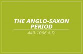 THE ANGLO-SAXON PERIOD 449-1066 A.D.. A Brief History Celts were original inhabitants of England (early 400s) Attacked by Scottish and Irish tribes Under.