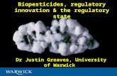 Dr Justin Greaves, University of Warwick Biopesticides, regulatory innovation & the regulatory state.