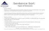 Sentence Sort Types of Sentences Primary Writing CCS LA 1.L.1 Produce and expand complete simple and compound declarative, interrogative, imperative, and.