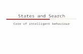 States and Search Core of intelligent behaviour. D Goforth - COSC 4117, fall 20062 The simple problem solver Restricted form of general agent: Figure.