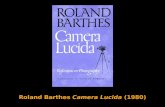 Roland Barthes Camera Lucida (1980). Roland Barthes.