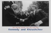 Kennedy and Khrushchev The United States and the Cold War.