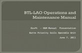 Draft - O&M Manual Presentation Butte Priority Soils Operable Unit June 7, 2011.