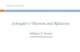 Krakow, Summer 2011 Schnyder’s Theorem and Relatives William T. Trotter trotter@math.gatech.edu.