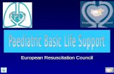 European Resuscitation Council. Summary Causes of cardiorespiratory arrest BLS sequence in paediatrics AED in children Foreign body airway obstruction.