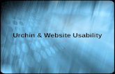 Urchin & Website Usability. Usability Study Usability study is a repetitive process that involves testing a site and then using the test results to change.