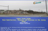 “Super Storm Sandy: Risk Redefinition, Response and Recovery on the Jersey Shore” James K. Mitchell Rutgers University Presentation to the Workshop on.