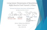 Living Anionic Polymerization of Benzofulvene: Highly Reactive Fixed Transoid 1,3-Diene Yuki Kosaka, Keita Kitazawa, Sotaro Inomata, and Takashi Ishizone*