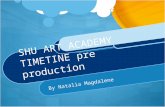 SHU ART ACADEMY TIMETINE pre production By Natalia Magdalene.