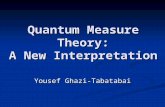Quantum Measure Theory: A New Interpretation Yousef Ghazi-Tabatabai.