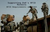 Supporting DoD’s RFID Mandate RFID Requirements and FAQS.