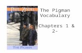 The Pigman Vocabulary -Chapters 1 & 2-. Directions For each vocab word, look at the picture and example sentences. Make a guess with your partner about.