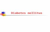 Diabetes mellitus. DM – Definition, Prevalence chronic metabolic disease caused by absolute or relative insufficiency of insulin (or their combination)