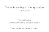 Value investing in theory and in practice Travis Morien Compass Financial Planners Pty Ltd .