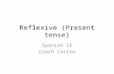 Reflexive (Present tense) Spanish II Coach Castro.