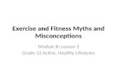 Exercise and Fitness Myths and Misconceptions Module B: Lesson 3 Grade 12 Active, Healthy Lifestyles.