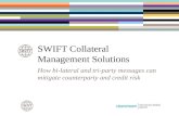 SWIFT Collateral Management Solutions How bi-lateral and tri-party messages can mitigate counterparty and credit risk.