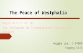 Hoggie Lee, I 34009 Sogang GSIS. ◈ Question What is the significance of Peace of Westphalia as a new stage in the evolution of international society?