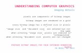 UNDERSTANDING COMPUTER GRAPHICS imaging details pixels are components of bitmap images bitmap images are rendered on a grid every bitmap image has a defined.
