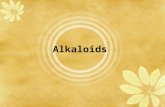 Alkaloids. A precise definition of the term 'alkaloid' (alkali- like) is somewhat difficult because there is no clear- cut boundary between alkaloids.