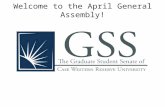 Welcome to the April General Assembly!. Announcements.