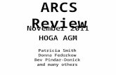 ARCS Review November 2011 HOGA AGM Patricia Smith Donna Fedorkow Bev Pindar-Donick and many others.