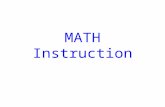 MATH Instruction. All students can learn.