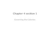 Chapter 4 section 1 Governing the Colonies. Chapter 4 section 1 Magna Carta.