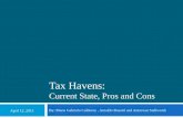 Tax Havens: Current State, Pros and Cons By: Maria Gabriela Calderon, Arnaldo Busutil and Anturuan Stallworth April 12, 2011.