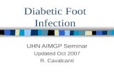 Diabetic Foot Infection UHN AIMGP Seminar Updated Oct 2007 R. Cavalcanti.