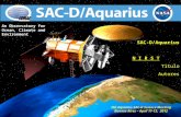 1 An Observatory for Ocean, Climate and Environment SAC-D/Aquarius N I R S T Titulo Autores 7th Aquarius SAC-D Science Meeting Buenos Aires – April 11-13,