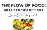 In the following three chapters (5-7), the flow of food will be looked at in depth. – Purchasing – Receiving – Storing – Preparation – Cooking – Holding.