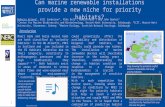 1 Can marine renewable installations provide a new niche for priority habitats? Rebecca Grieve¹, Bill Sanderson¹, Mike Bell², Hamish Mair¹, and John Baxter³.