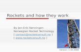 Rockets and how they work By Jan-Erik Rønningen Norwegian Rocket Technology [ contact@rocketconsult.no ]contact@rocketconsult.no [ .