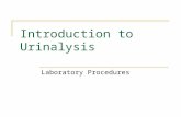 Introduction to Urinalysis Laboratory Procedures.
