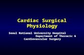 Cardiac Surgical Physiology Seoul National University Hospital Department of Thoracic & Cardiovascular Surgery.
