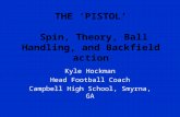 THE ‘PISTOL’ Spin, Theory, Ball Handling, and Backfield action Kyle Hockman Head Football Coach Campbell High School, Smyrna, GA.